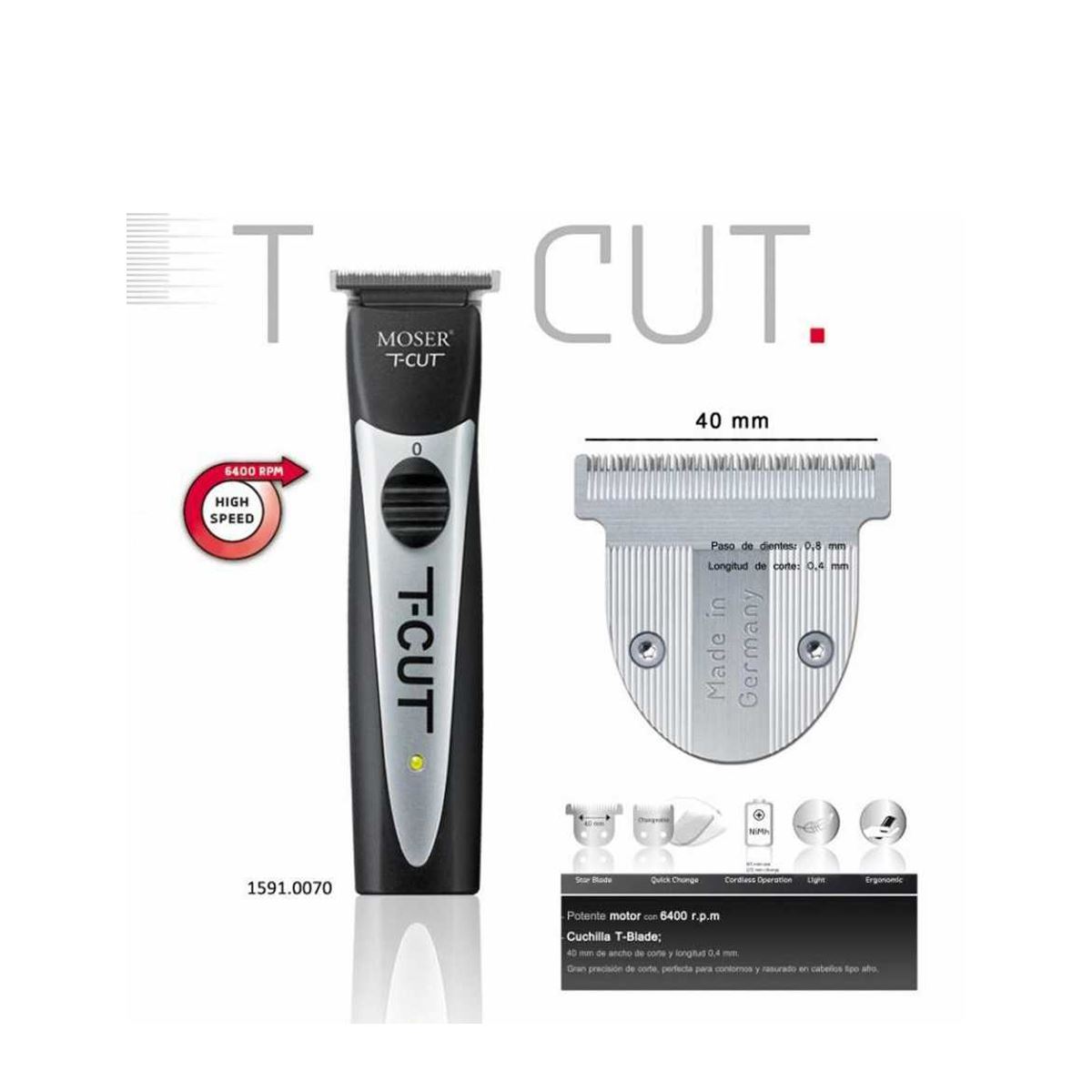 Moser T-Cut 1591-0070 Tıraş Makinesi