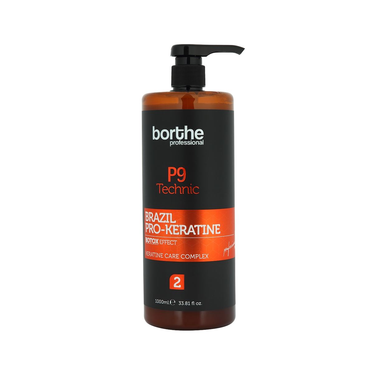 Borthe P9 Technic Brazil Pro-Keratin Botox Effect No:2 1000ml